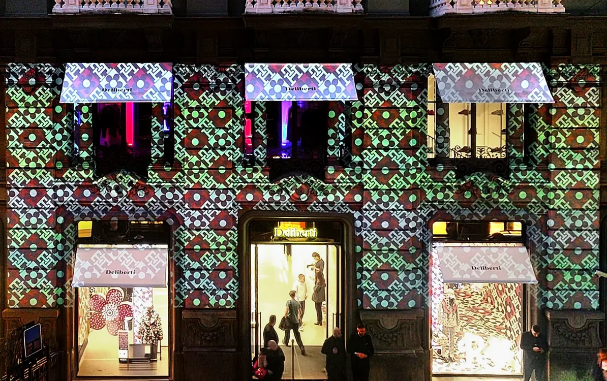 De Liberti Richard Quinn — innovativo projection mapping, Napoli — Sublime Tecnologico