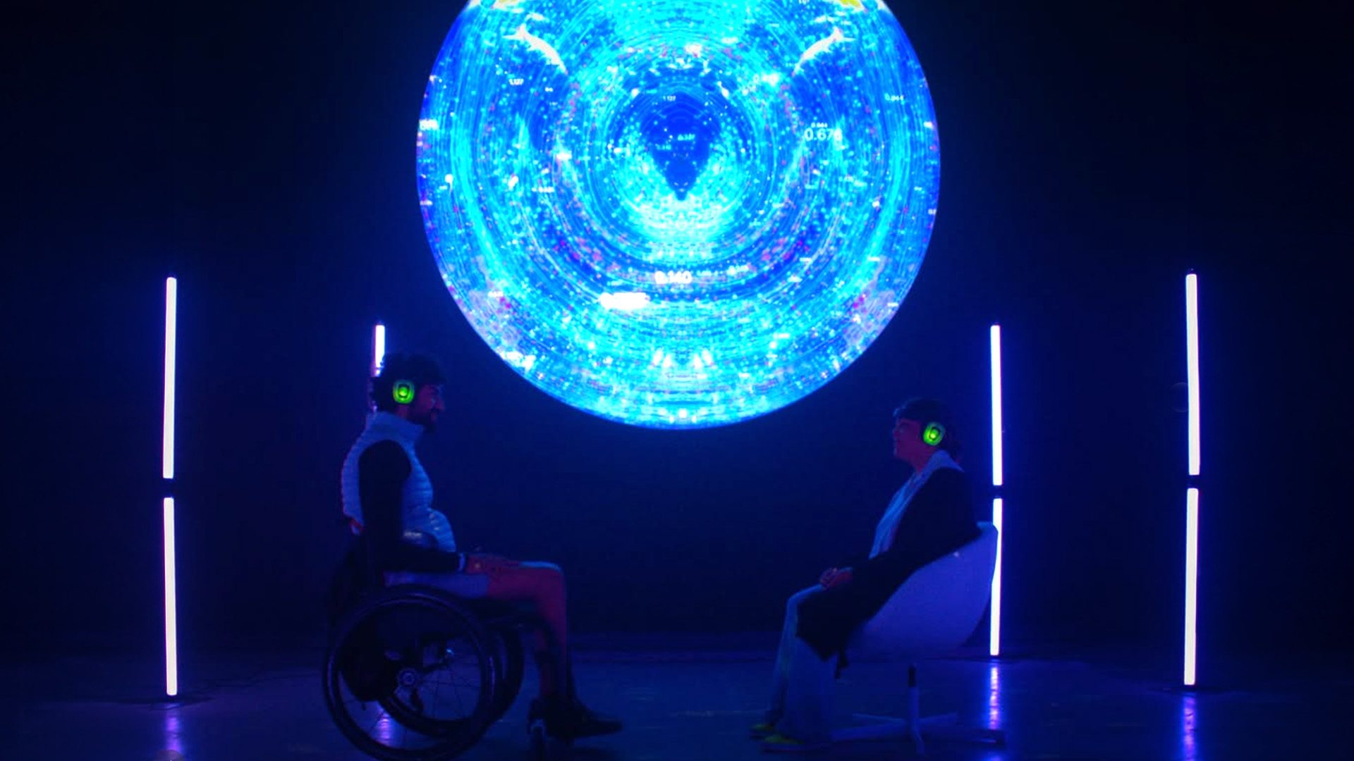 Onde Emotive installazione interattiva AI EEG Sublime Tecnologico