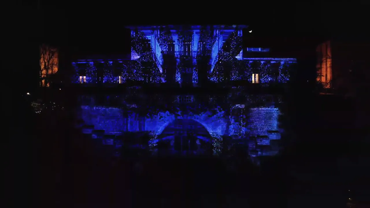 Projection mapping edge blending multiprojection
